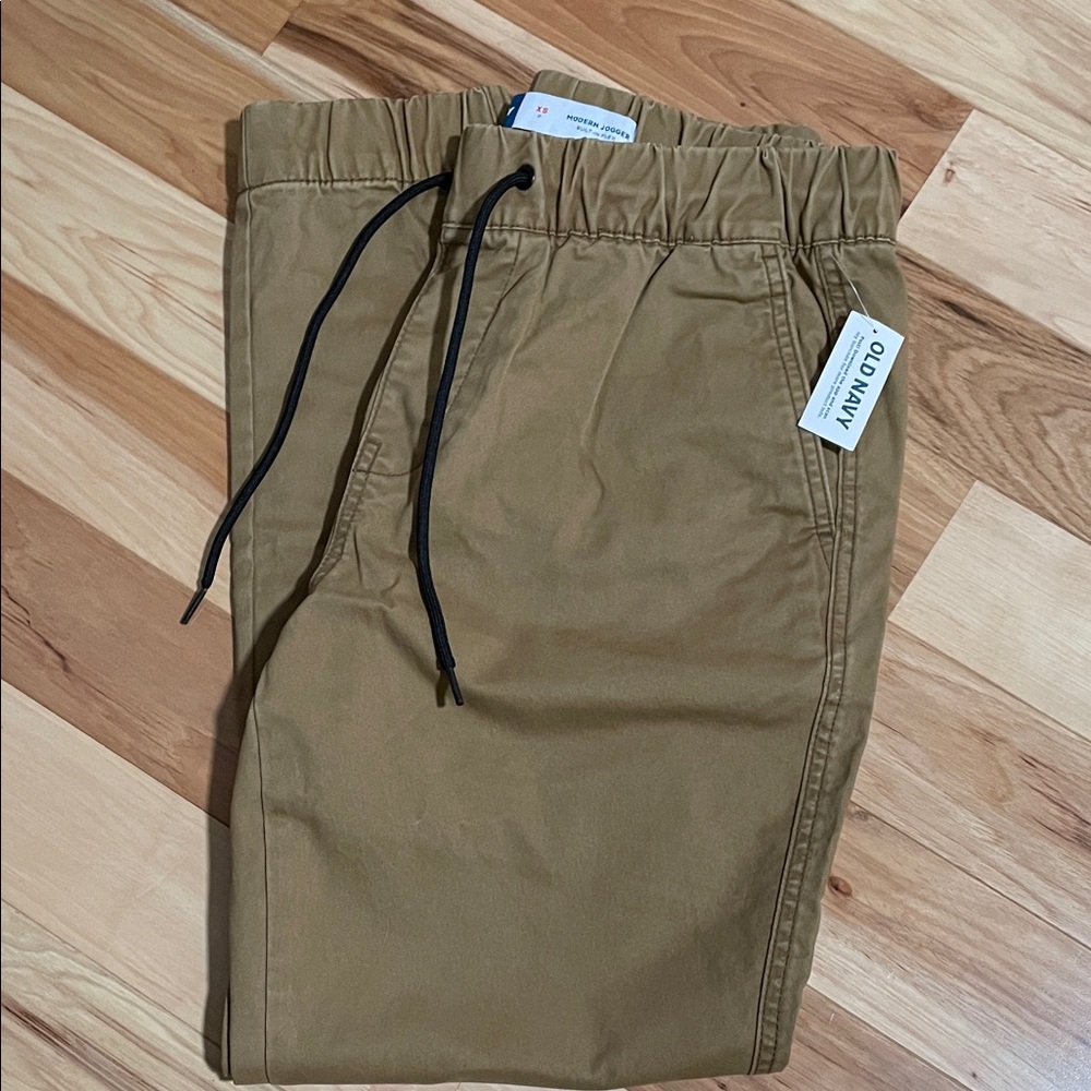 Old Navy Khaki Joggers with Drawstring